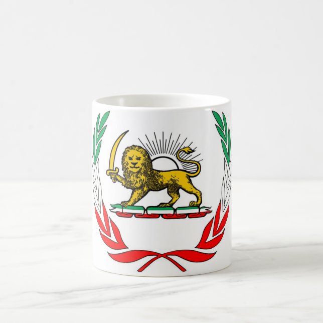 Taza Mágica bandera de Irán (Centro)