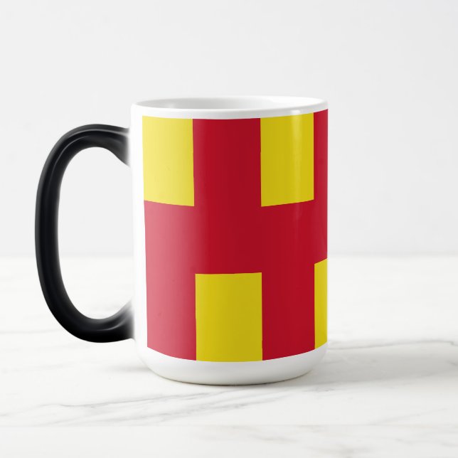 Taza Mágica Bandera de Northumberland Magic Mug (Izquierda)