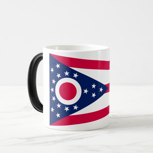 Taza Mágica Bandera de Ohio: El cartel del estado de Buckeye (Anverso izquierdo)