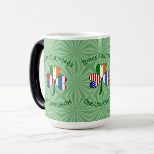 Taza Mágica Bandera de trébol personalizada tailandesa irlande