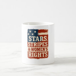 Taza Mágica Bandera desgastada de estrellas, barras y derechos