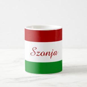 Taza Mágica Bandera húngara personalizada
