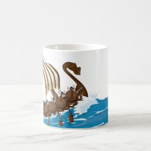 Taza Mágica Barco Vikingo