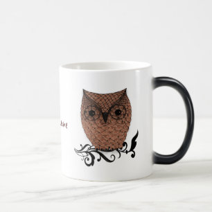 Taza Mágica Barn Owl Whimsical Country