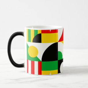 Taza Mágica Bauhaus inspiró a Abstract Mug