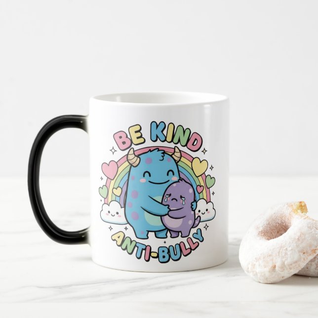 Taza Mágica Be Kind Anti Bully  (Con donut)