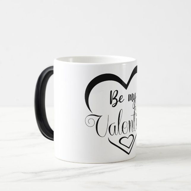 Taza Mágica Be my valentine (Anverso izquierdo)