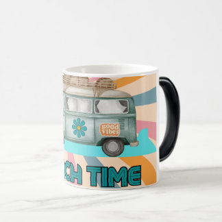 Taza Mágica Beach Time Retro Van Vibes