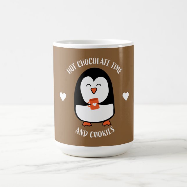 Taza Mágica Beber pingüino de chocolate caliente (Centro)