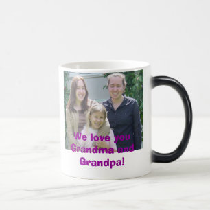 Taza Mágica ¡beccaemilyjen, le amamos abuela y abuelo!