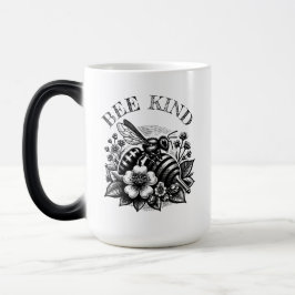 Taza Mágica Bee Kind | 'Miel de cosecha y flores personalizada