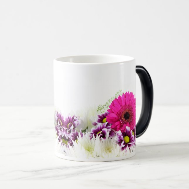 Taza Mágica Belleza floral: Wash acuarela Resumen de arte (Anverso derecho)