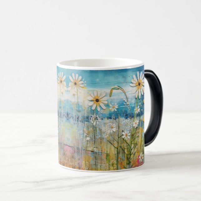 Taza Mágica Belleza floral: Wash acuarela Resumen de arte (Anverso derecho)