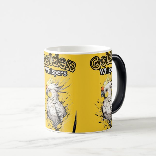 Taza Mágica Belleza suave | Cockatiel blanco y amarillo (Anverso derecho)
