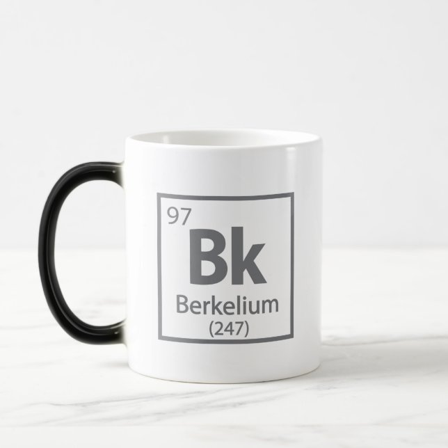 Taza Mágica Berkelium - Tabla periódica de ciencias de Berkele (Izquierda)