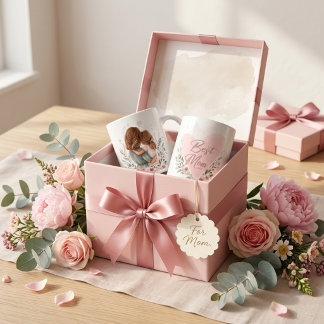 Taza Mágica "Best Mom Ever" soft pastel aesthetic coffee 