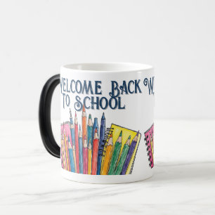 Taza Mágica Bienvenido de nuevo a la escuela – Inicio colorido