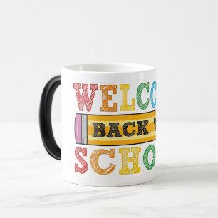 Taza Mágica Bienvenido de vuelta a la escuela – Ilustración de