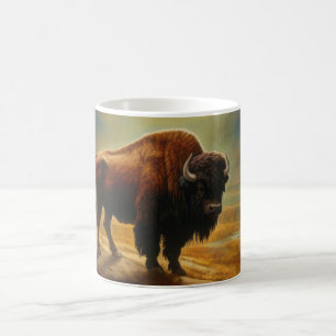 Taza Mágica Bison Buffalo Sunset View