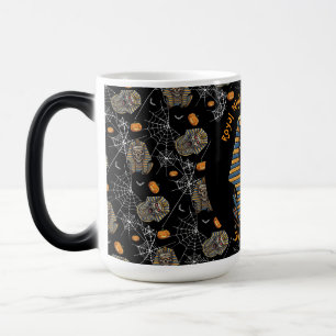 Taza Mágica 🖤 Black Pharaoh Mummy Mug 🎃 ☕ 👑