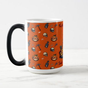 Taza Mágica 🖤 Black Pumpkin King Halloween Mug 🎃
