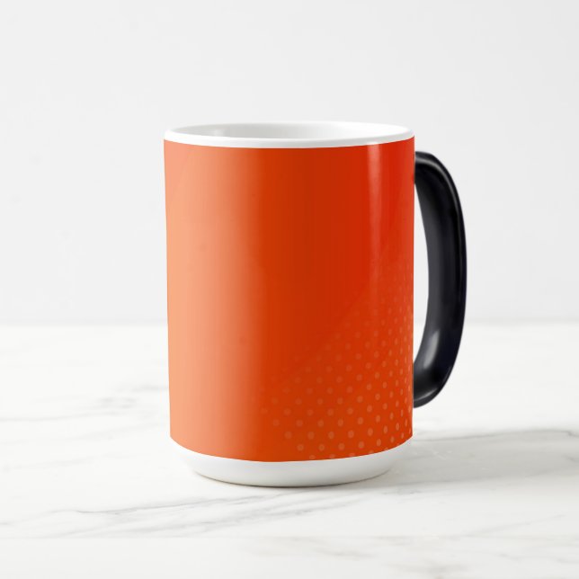 TAZA MÁGICA BLANCO CREE SU PROPIA MUG NARANJA (Anverso derecho)