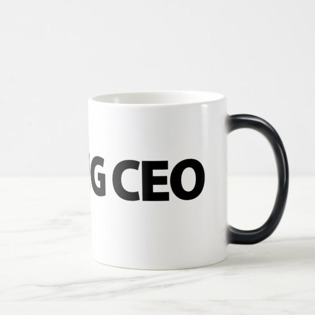 Taza Mágica Blanco de aspiración del CEO (Derecha)