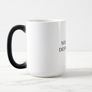 Taza Mágica Blanco Personalizado – Su logotipo y texto aquí