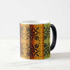 Taza Mágica Bloom Vintage: Patrón de silueta floral
