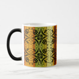 Taza Mágica Bloom Vintage: Patrón de silueta floral
