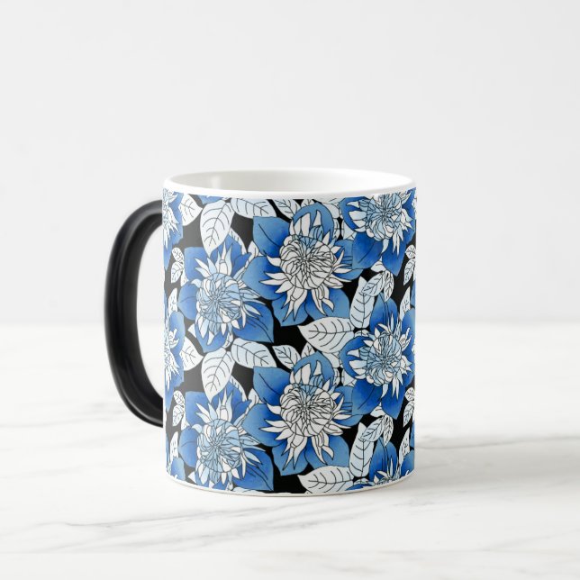 Taza Mágica Blue & White Floral Garden Bliss (Anverso izquierdo)