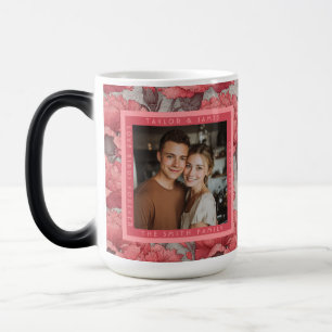 Taza Mágica Boda al aire libre con tema de clavel personalizad