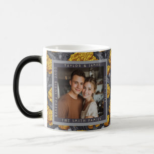 Taza Mágica Boda de Verano con Clavel Personalizado Tropical