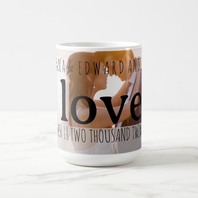 Taza Mágica Bodas de Mug Romantic Love Photo (Centro)
