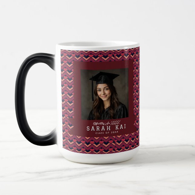 Taza Mágica Bold Zigzag Pattern Son Graduation Gift (Izquierda)