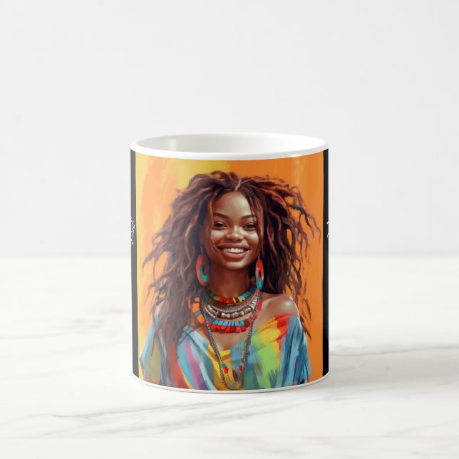 Taza Mágica Bonito Chica Buenos días Hermosa Mug (Centro)