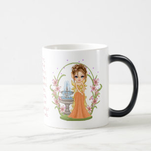 Taza Mágica Bonito Naranja Faery Pixel Art