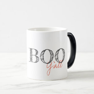 Taza Mágica BOO Y'ALL Halloween Southern Preppy Fall Fun
