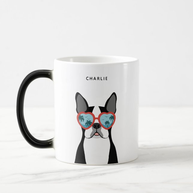 Taza Mágica Boston Terrier Mugs (Izquierda)