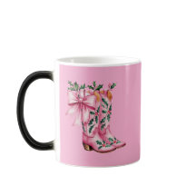 botas de vaquero rosas