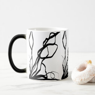 Taza Mágica Bouquet Blanc: Resumen blanco y negro