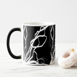 Taza Mágica Bouquet Noir: Resumen en blanco y negro