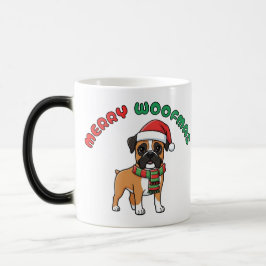 Taza Mágica Boxer Mug, navidades: Merry Woofmas
