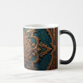 Taza Mágica Brown-Aqua Elegance