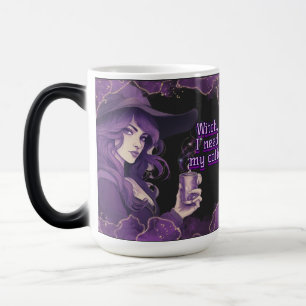 Taza Mágica Bruja del café en negro