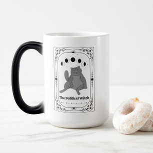 Taza Mágica Bruja Política Feminista del Gato Divertido Tarot