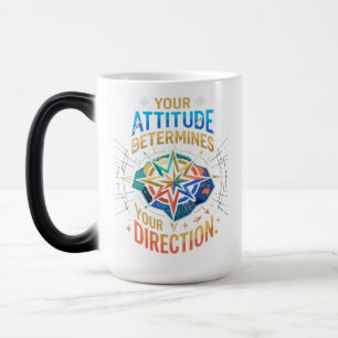 Taza Mágica Brújula de Arte Motivacional