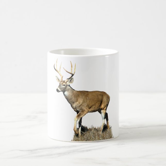Taza Mágica Buck de ciervo con cola blanca (Centro)