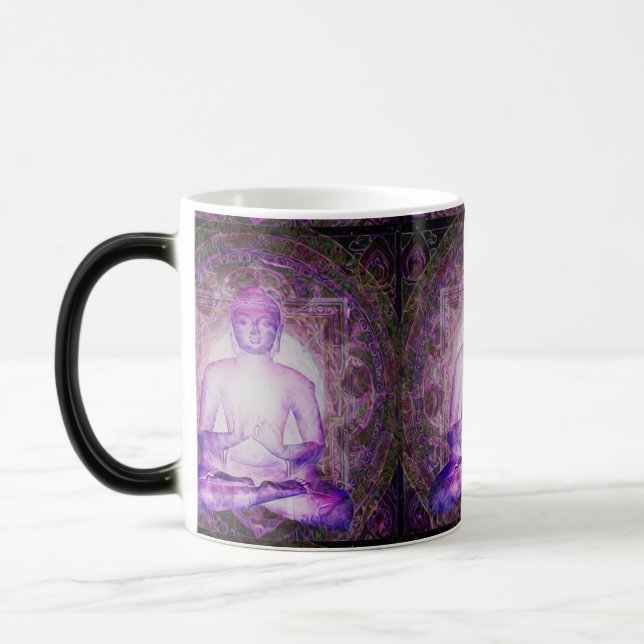 Taza Mágica Buda Meditating feliz (Izquierda)