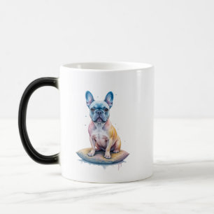 Taza Mágica Bulldog Francés Colorido y Artístico